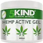 5kind Hemp Active Gel 300ml - High Strength Hemp Oil Formula - Joint & Muscle, Back Pain, Relief for Sore Muscles, Soothe Feet, Knees, Neck, Shoulders - Hemp Cream Rich in Natural Extracts