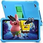 qunyiCO 7 pouces Tablette pour enfants 32Go Android 10.0 Caméra WiFi Bluetooth 2Go de RAM Écran tactile HD 1024*600 Étui pour enfants Contrôle parental Apprentissage sur Google Playstore certifié bleu