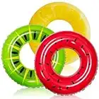 JOYIN 3 Pack Inflatable Pool Floats for Kids Adults, Fruits Swim Tube Pool Rings Swimming Rings Floaties for Swimming Pool Party Decorations