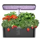 Herb Garden Hydroponics Growing System - MUFGA 12 Pods Indoor Gardening System with LED Grow Light, Plants Germination Kit(No Seed) with Pump System,Height Adjustable, Ideal Gardening Gifts for Women