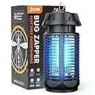 Bug Zapper, Meilen 20W/4000v Electric Mosquito Zapper Portable Mosquito Killer Lamp Waterproof Fly Trap Insect Killer for Indoor and Outdoor Home Backyard Camp Site Garden