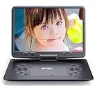 Lecteur DVD Portable de 16,9 Pouces avec Grand écran HD de14,1 Pouces,Lecteur DVD pour Enfants,Conception Unique à Boutons supplémentaires,Sync hronisation du Lecteur vidéo TV Portable