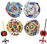 Elfnico Bey Battle Gyro Burst Battle Evolution Metal Fusion Attack Set with 4D Launcher Grip and Arena