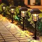 Solar Pathway Lights Outdoor Waterproof, LETMY 8 Pack Upgraded Solar Garden Lights Outdoor, Auto On/Off Solar Powered Outdoor Lights Landscape Lighting for Yard Patio Lawn Pathway Walkway Garden Decor