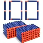 VCOSTORE Foam Bullets - Nerf Gun Bullets 100 Refill Bullets for Nerf N-Strike Elite Darts Refill - Nerf Bullets Dark Blue 100 Pcs,EVA Non-Toxic Material Firm Safe Bullets Dart Refill