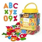 Magic Scholars Magnetic Letters and Numbers for Children, Magnetic Alphabet Letters and Numbers Gift Set, Educational Alphabet Letters for Kids for Improving Cognitive Development - 130 pieces