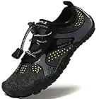 Lvptsh Zapatos de Agua para Niños Zapatos de Playa Secado Rápido Descalza Escarpines de Verano Deportes Acuáticos Swim Beach Surf Yoga,Negro,EU34