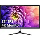 Z-Edge U27P4K 27-inch Gaming Monitor Ultra HD 4K, 60Hz Refresh Rate, 3840x2160 IPS LED Monitor, 300 cd/m², HDMIx2+DPx1, Built-in Speakers, FreeSync Technology