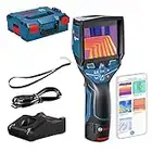 Bosch Professional 12V System Thermal Camera GTC 400 C (12V Battery + Charger, W/App function, Temperature Range: -10 degree C to +400 degree C, Resolution: 160 x 120px, in L-Boxx)