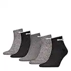 PUMA Short Crew Socks (5 Pack) Calcetines, Gris Oscuro, Gris Medio y Gris Claro, 39-42 Unisex Adulto