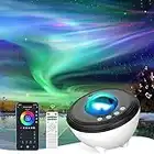 YunLone Aurora Projector Galaxy Projector Star Projector Galaxy Light for Bedroom Night Light with Bluetooth Speaker, White Noise, APP/Remote/Voice Control, DIY Light for Room Décor Party Kids Adults