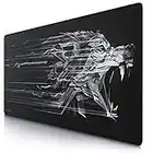 TITANWOLF - Alfombrilla de Ratón de Gran Tamaño 1200x600mm - Mouse Pad Gaming XXXL - para Precisión y Velocidad en Juegos - Antideslizante - Superficie de Tejido - para Ratón y Teclado