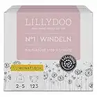 LILLYDOO hautfreundliche Windeln Größe 1 (2-5 kg), Halbmonatsbox (123 Windeln) (FSC-Mix) OLD