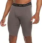 Russell Athletic Mens Dri-Power 9 Inch Compression Short, Black Heather, XX-Large