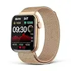 Smart Watch for Women with Bluetooth Call Answer/Dail,1.9'' HD Full Touch Screen Fitness Tracker, Smartwatch with Heart Rate Blood Oxygen Blood Pressure Sleep Monitor for Android and iPhone