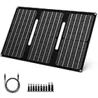 30W Foldable Solar Panel for Portable Power Station, Portable Solar Charger with Multiple Outputs DC/USB for Generator, iPhone, iPad, Samsung and Outdoor Camping