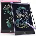 TECJOE 2 Pack LCD Writing Tablet, 8.5 Inch Colorful Doodle Board Drawing Tablet for Kids, Kids Travel Games Activity Learning Toys Birthday Gifts for 3 4 5 6 Year Old Boys and Girls Toddlers