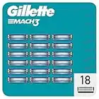 Gillette Mach3 Cuchillas de Afeitar, Paquete de 18 Cuchillas de Recambio (el embalaje puede variar)