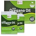 Huile d'origan sauvage C80 gélules végétaliens-seulement 2 ingrédients : Huile d'origan bio et huile d'olive extra vierge bio - niveau de Carvacrol 80% - SC Nutra (Sweet Cures)