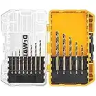 DEWALT Black Oxide Drill Bit Set with Pilot Point, 13-Piece (DW1163)