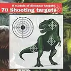 70 Shooting Targets: 8.5" x 8.5" | 9 models of dinosaur targets | firearms, airsoft, BB, rifles, pellet guns , archery |