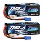 Zeee 3S Lipo Akku 11,1V 80C 7200mAh Hardcase Batterie mit EC5 Stecker für RC Car RC Truck RC Auto Boot LKW Truggy RC Hobby (2 Packungen)