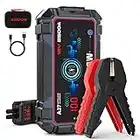 AVAPOW Jump Starter Car Battery 2500A Peak,Portable Jump Starters for Up to 8L Gas 8L Diesel Engine with Booster Function,Wireless Charging Design,12V Lithium Jump Pack