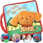 ToBe ReadyForLife Animals Cloth Book | Fabric Soft Baby Books | Crinkle, Sensory Books for Babies, Newborn | Baby Essentials, Baby Toys, Brain/Sensory Toys, Baby Teether/Teething Gifts | Baby Boy/Girl