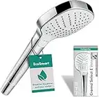 hansgrohe Croma Select E Pommeau de Douche économie d'eau, Douchette à main Vario EcoSmart 9l/min, blanc/chromé, 26813400