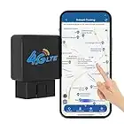 4G LTE GPS Tracker, Vehicle Tracker Real Time Tracking GPS Locator, Plug & Play Anti-Theft Car GPS Tracker with Remote Oil/Power Cut Off, Acc Alarm and Geofence Free Web App (4G TK816)