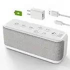 OnLyee Sound Machine for Adults, USB Rechargeable White Noise Machine for Office Privacy & Noise Canceling, 42 Soothing Sound with Lullabies & Fan Sounds, Auto-Off Timer & 8-Level Volume Control