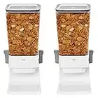 OXO Good Grips Countertop Cereal Dispenser, Clear/White (Pack of 2)
