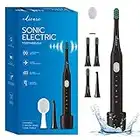 Edicare, Brosse à Dent Électrique, Sonique, 5 Têtes de Brosse, Rechargeable, USB, étanche IPX7, 5 Modes de Fonctionnement, Nettoyeur Dentaire, Detartrage (Brosse à Dent)