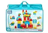 MEGA BLOKS Fisher-Price Toddler Block Toys, Deluxe Building Bag with 150 Pieces and Storage Bag, Gift Ideas for Kids Age 1+ Years (Amazon Exclusive)