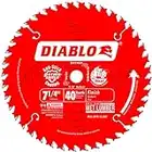Freud D0740A Diablo 7-1/4 40 Tooth ATB Finishing Saw Blade with 5/8-Inch Arbor, Diamond Knockout, and PermaShield Coating