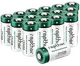 Rapthor CR123A 3V Lithium Batterie 1650 mAh 16er Pack CR17345 Akku, PTC-geschützt für Kameras, Taschenlampe, Alarm, intelligente Sensoren (Nicht wiederaufladbar, Nicht für Arlo)