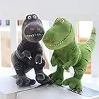 Plüsch Dinosaurier Cuddle Toys Geburtstagsgeschenke, Bett-Zeit-Plüschtier-Spielwaren 40 cm weiche Plüsch T-Rex Tyrannosaurus-Dinosaurier für Baby Jungen Mädchen Kinder,Grün