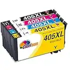 Clorisun 405XL Ink Cartridges for Epson 405XL 405 XL Ink for Epson Workforce Pro WF-7830DTWF WF-4820DWF WF-3820 WF-7840DTWF WF-4830DTWF WF-4820DWF WF-3825DWF WF-4825DWF WF-7835DTWF Printer(4 Pack)