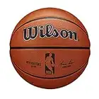 Wilson Basketball NBA AUTHENTIC SERIES, Outdoor, Tackskin Gummi, Größe: 7, Braun