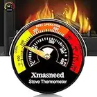 Ofenthermometer, magnetisches Brenner-Thermometer, Kamintemperaturmessgerät für Holzscheite, Grill, Kamin, Ofentemperaturmesser, Holzofen-Zubehör