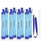 Purewell Outdoor Water Filter Personal Water Filtration Straw Emergency Survival Gear Water Purifier for Camping Hiking Climbing Backpacking