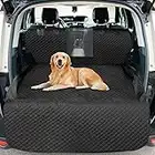 Vailge Dog Cargo Liner for SUV，Waterproof SUV Cargo Liner for Dogs，Nonslip Pet Cargo Cover Liner Dog Car Seat Cover Mat with Mesh Window，Washable Dog Trunk Cargo Cover with Bumper Flap - Universal Fit