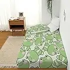 MUSOLEI Cartoon Animal Fitted Sheet Cute Frog Bedding Sheet Sets for Boys Girls and Teens 1 Deep Pocket Fitted Sheet with 1 Pillowcases Microfiber (Frog01, Twin Size)