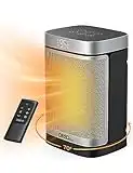 Dreo Home Space Heater for Indoor Use, 1500W Fast Heating Ceramic Electric Heater with Thermostat, Remote, Overheating & Tip-Over Protection, 1-12H Timer, 70° Oscillating Portable Heater for Office Bedroom