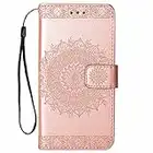 Hancda Hülle für iPhone 8 Plus/iPhone 7 Plus (Nicht für 8/7), Handyhülle Tasche Flip Case Hülle Leder Schutzhülle Klappbar Cover Handytasche Magnet Case für iPhone 8 Plus/iPhone 7 Plus,Rose Gold