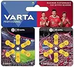 Power One VARTA Professional FC Bayern Lot de 60 piles pour appareils auditifs Taille p10, technologie innovante de film PR70, fabriquées en Allemagne