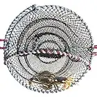 CHYGER Crab Trap Fishing Net Shrimp Basket Bait Traps Fishing Accessories Line Lobster Cage Bait Case Portable Folded