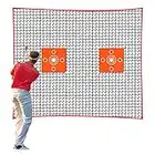 Filet De Golf Entrainement Practice Interieur Extérieur 10 x10 ft / 10 x15 ft / 10 x 20 ft pour Hockey, Baseball, Volleyball (10x15 ft)