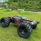 1:10 Scale Remote Control Car Truck, 80+ KM/H High Speed RTR RC Truck, 2.4GHZ Radio Controlled Electric RC Car, 4WD 4x4 Off Road Monster Truck for Adults, IPX7 Waterproof Racing Vehicle Truck