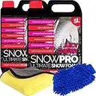 SnowPro Snow Foam Shampoo Car Wash Soap 10L pH Neutral Vehicle Cleaning Detailing Pre Wash Cherry Fragrance With Microfibre Mitt